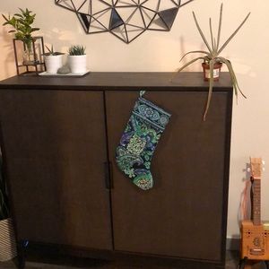 Vera Bradley blue and green paisley stocking